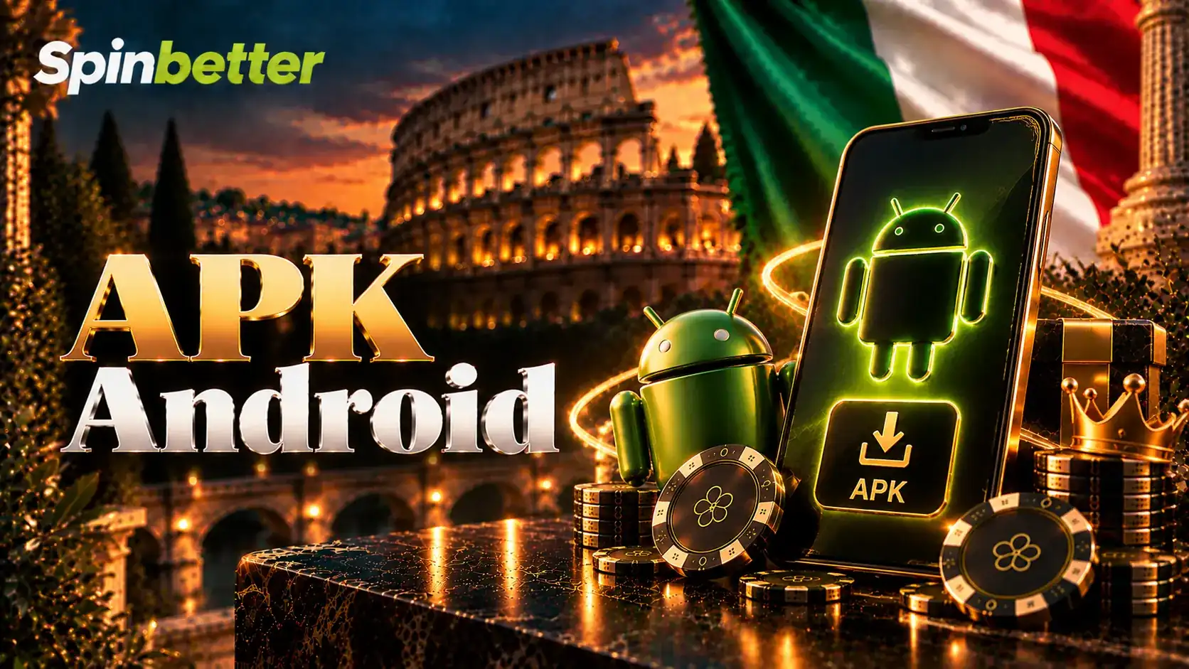 Il pacchetto di installazione Android dell'applicazione SpinBetter