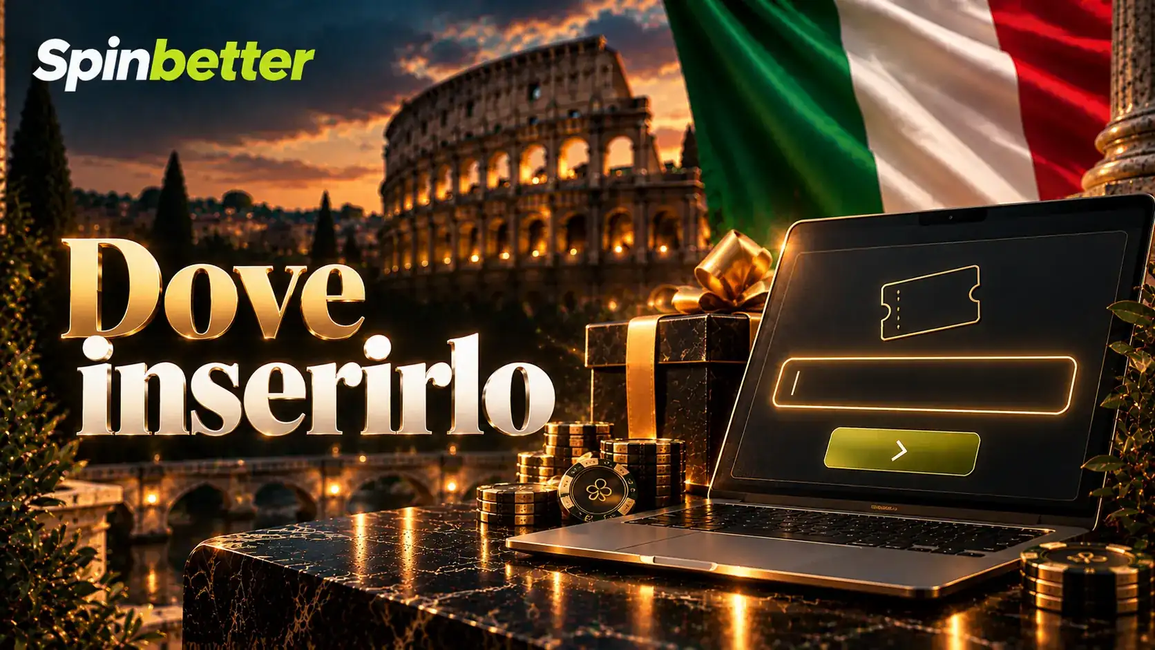 Il campo per il codice promozionale nel modulo di registrazione SpinBetter