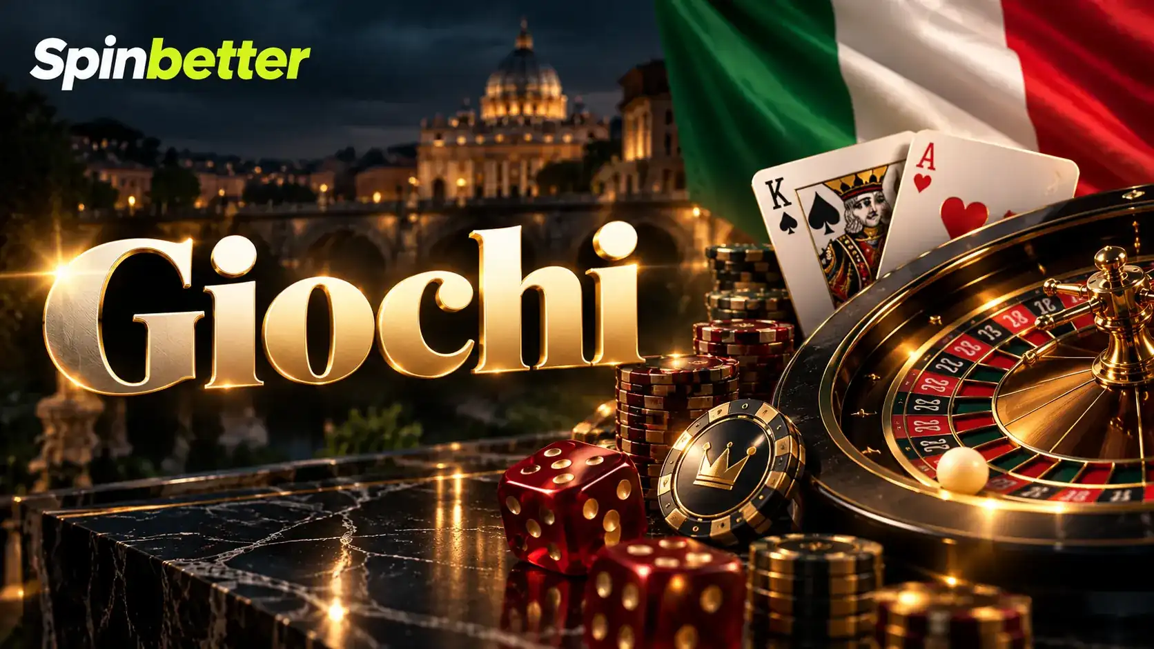 Catalogo giochi di SpinBetter con slot, tavoli live e crash game