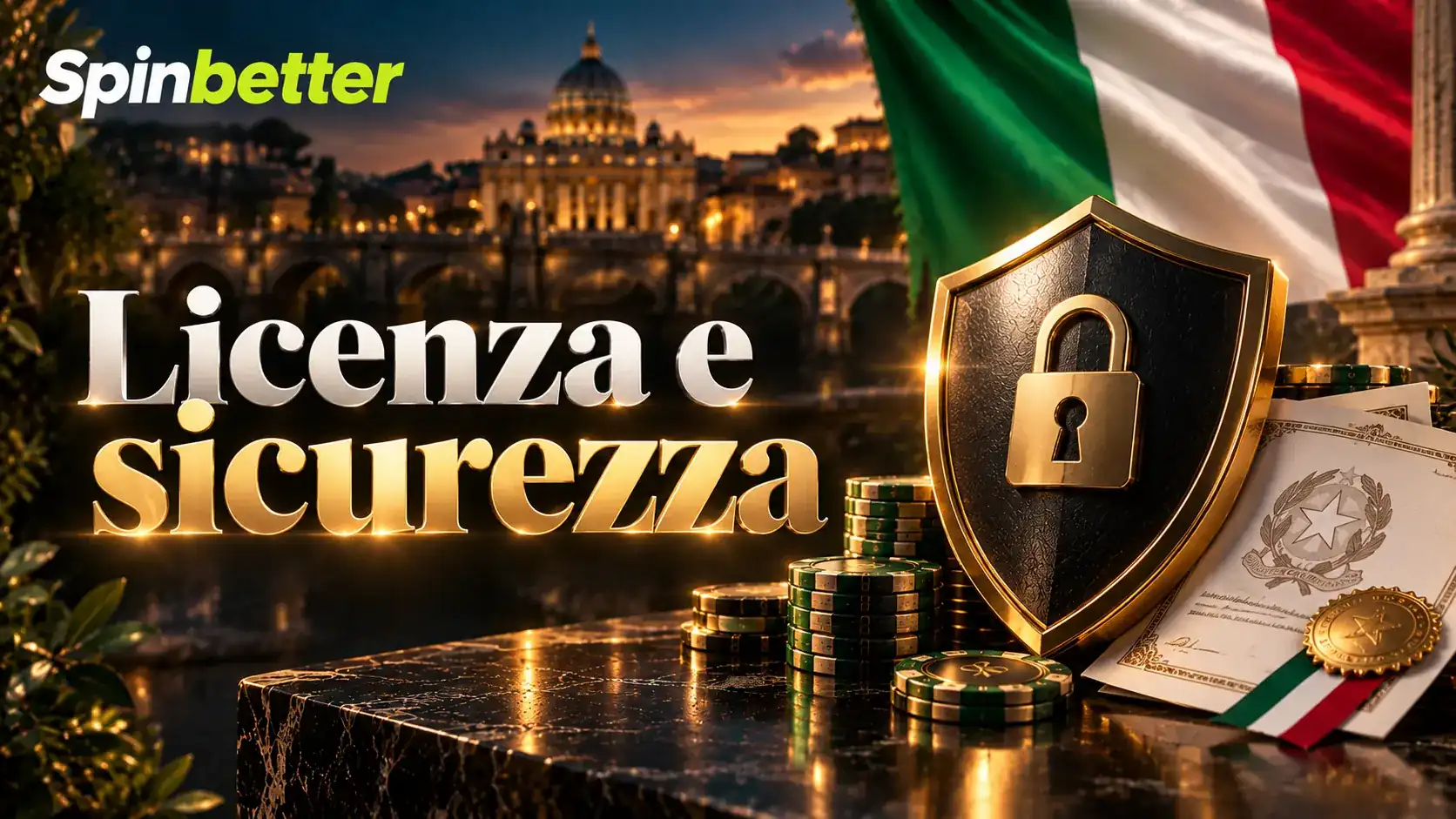 Informazioni su licenza e sicurezza del conto di gioco SpinBetter