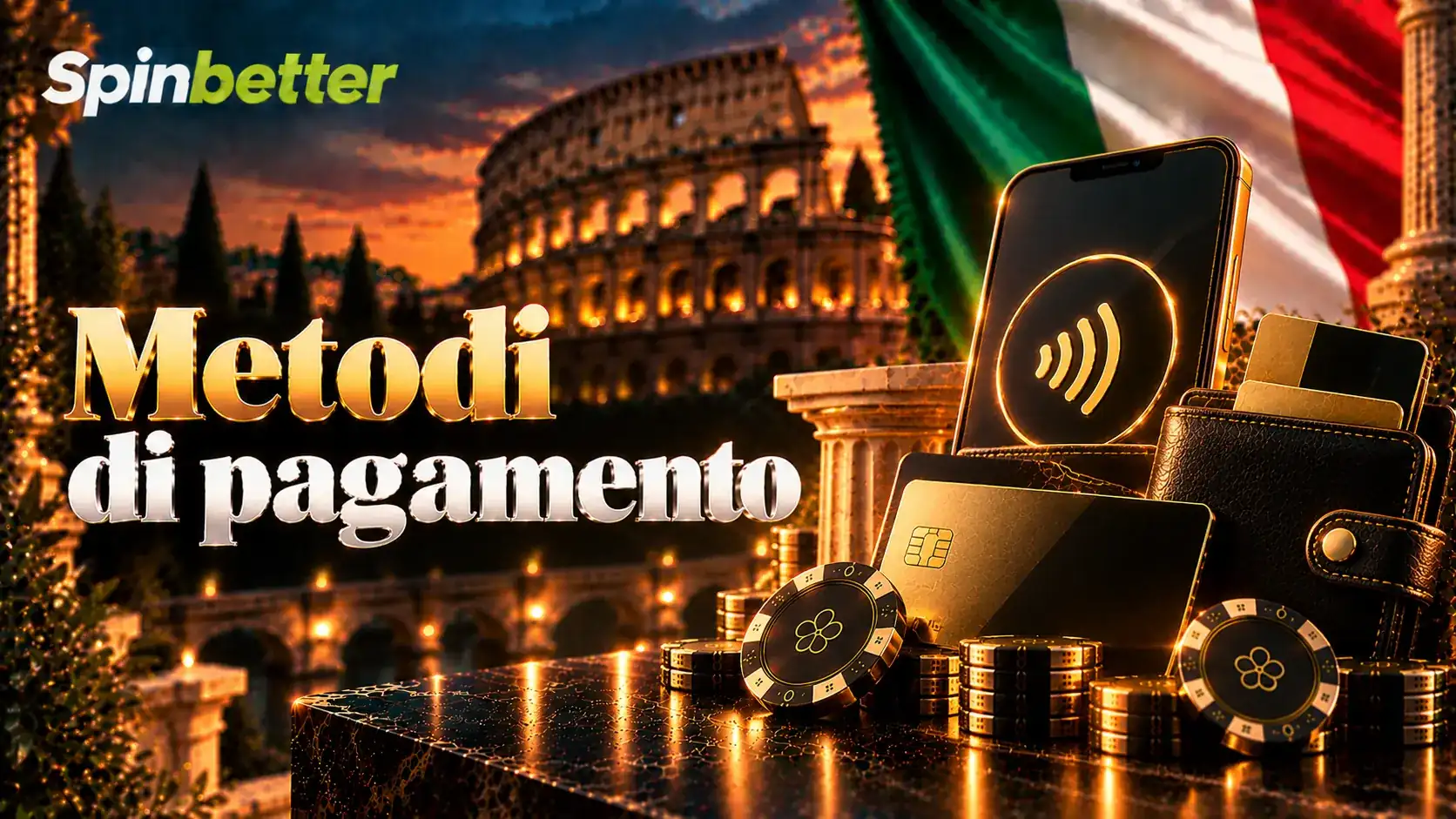 I metodi di pagamento accettati per versare sul conto SpinBetter