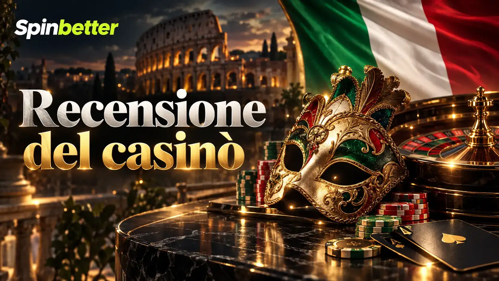 Schermata di presentazione del casinò online SpinBetter in italiano